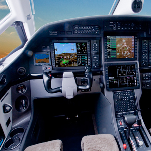 The PC-12’s cockpit is more advanced than most light jets and sets the standard for safety.