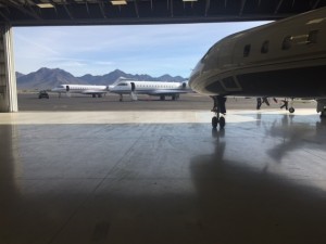 Three of our Global Express visiting the new facility in SDL.